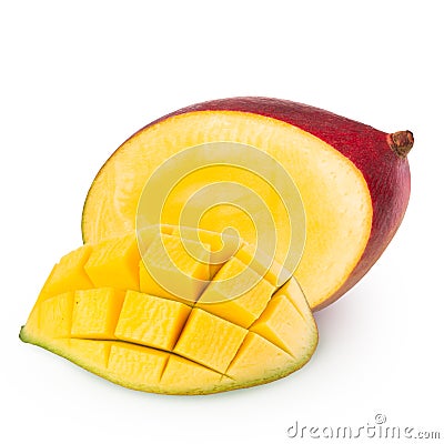 Mango fruit isolated on white background Stock Photo