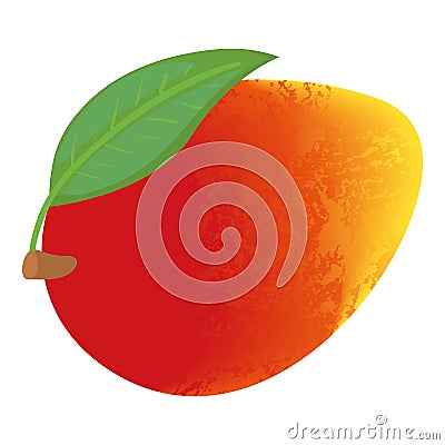 Mango icon, cartoon style Cartoon Illustration