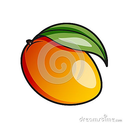 Mango icon color design vector Vector Illustration