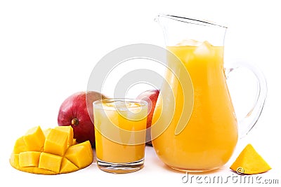 Mango juice Stock Photo