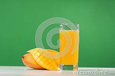 Mango juice Stock Photo