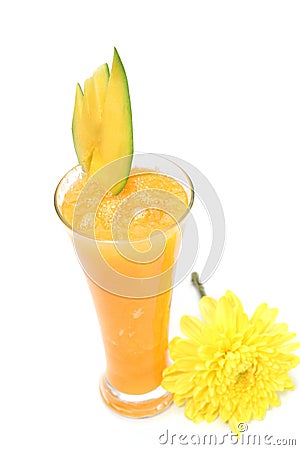 Mango juice Stock Photo