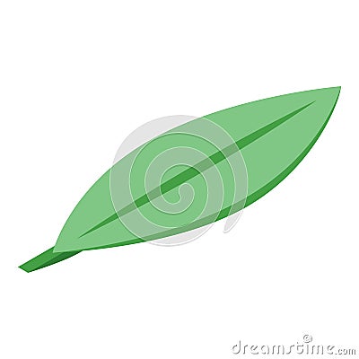 Mango leaf icon, isometric style Vector Illustration