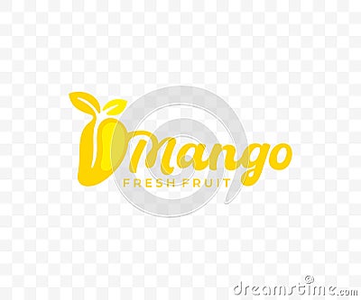 Mango, mango juice, fruit, food and meal, graphic design Vector Illustration