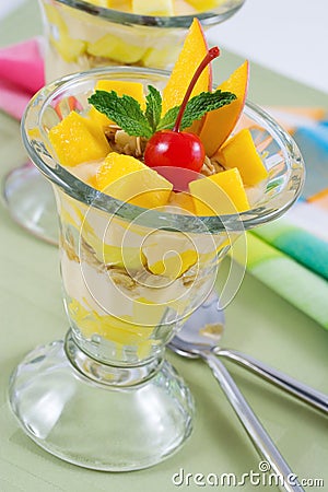 Mango parfait Stock Photo