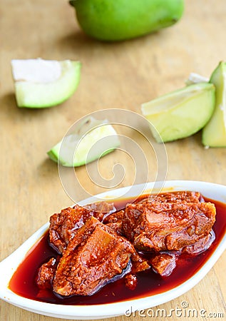 Mango Pickle Stock Photo