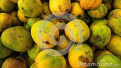 Mangoes on local market display in Jakarta Stock Photo