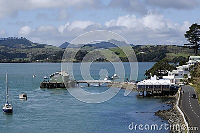 Mangonui harbor in Northland New Zealand Editorial Stock Photo