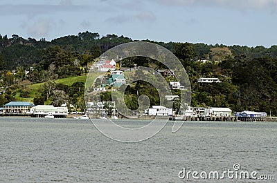 Mangonui village in Northland New Zealand Editorial Stock Photo