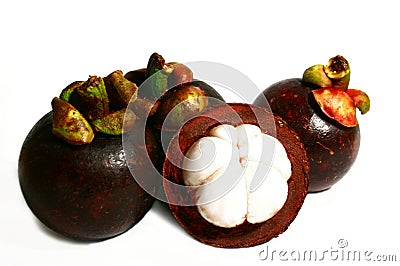 Mangosteen Stock Photo