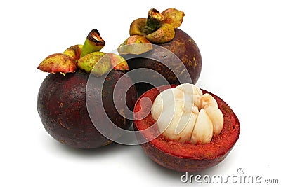 Mangosteen Stock Photo