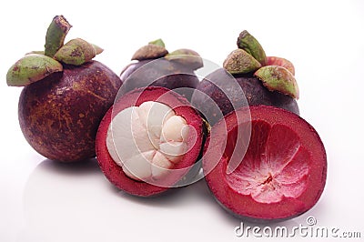 Mangosteen Stock Photo