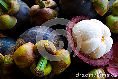 Mangosteen Stock Photo