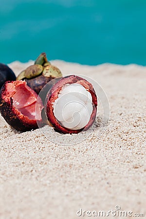 Mangosteen Stock Photo