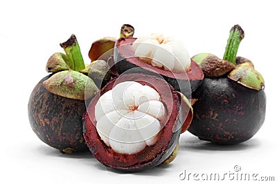 Mangosteen fruit Stock Photo