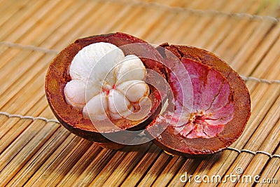 Mangosteen Fruit Stock Photo