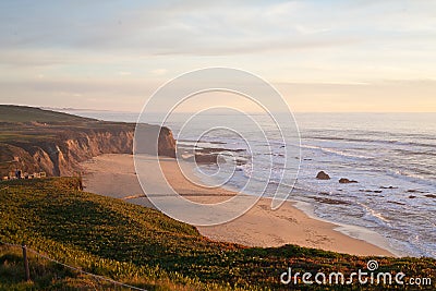 Manhattan Beach, Half Moon Bay, California Stock Photo