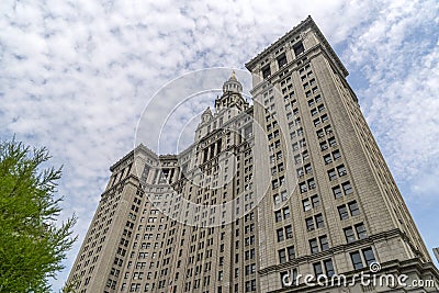 Manhattan Borough President Office building in new york Editorial Stock Photo