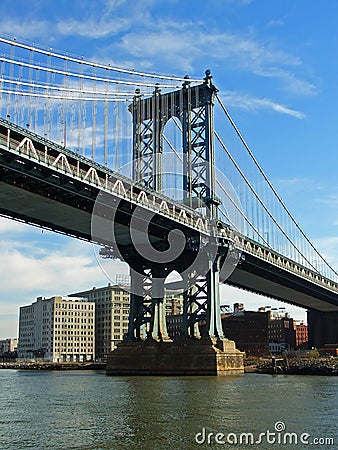 Manhattan bridge, New York Stock Photo