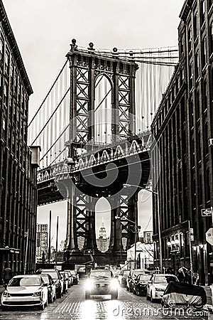 Manhattan Bridge, New York City, USA. Stock Photo