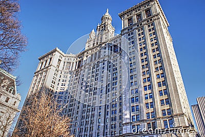 Manhattan Municipal Building Editorial Stock Photo