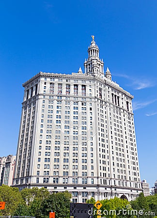 Manhattan Municipal Building Editorial Stock Photo