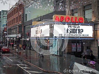 Manhattan, New York, United States of America - Apollo Theater, music hall located in Harlem. Editorial Stock Photo