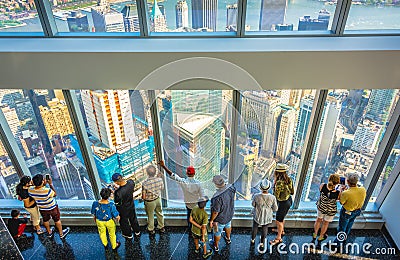 Manhattan view from One World Observatory Editorial Stock Photo