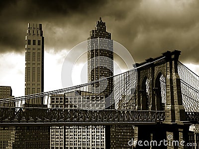 Manhattan retro Stock Photo