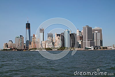 Manhattans Changing Skyline New York City USA Stock Photo