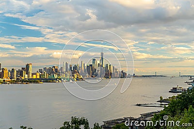 Manhattan's skyline, cityscape of New York City Stock Photo