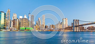 Manhattan's skyline, cityscape of New York City Stock Photo