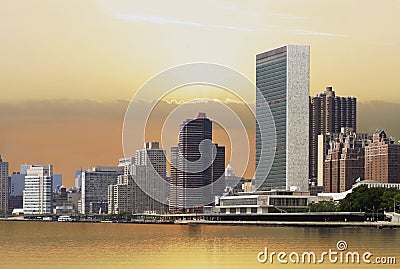 Manhattan Skyline Stock Photo