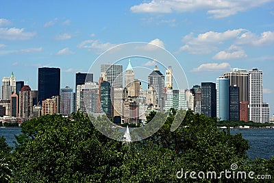 Manhattan skyline Stock Photo