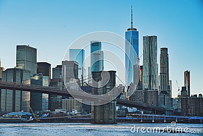 Manhattan at Sunset Stock Photo