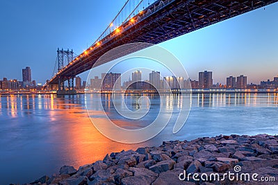 Manhatten Bridge Stock Photo