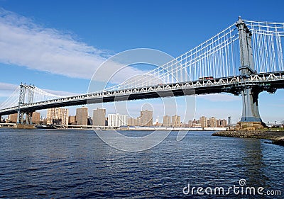 Manhatten Bridge Stock Photo