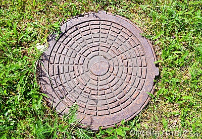 Manhole Stock Photo