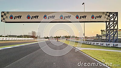 Manhole of Chang International Circuit. Editorial Stock Photo