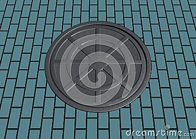 Manhole cover Stock Photo