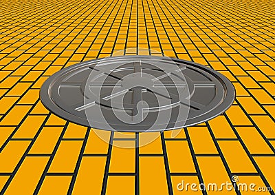 Manhole cover Stock Photo