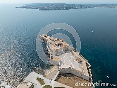 Maniace Fortress in Ortigia, Syracuse, Sicily, Italy Stock Photo