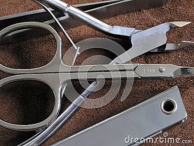 Manicure tools Stock Photo