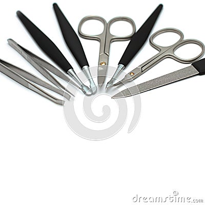 Manicure tools Stock Photo