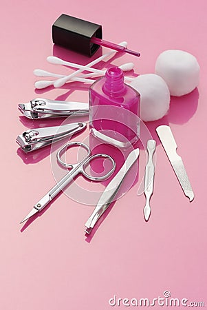 Manicure Tools Stock Photo