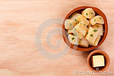 Manihot esculenta cassava, yuca, manioc, mandioca, Brazilian ar Stock Photo