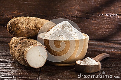 Manihot esculenta - Organic cassava root starch Stock Photo