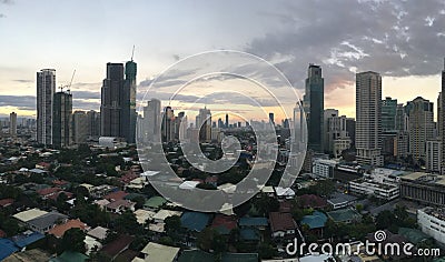 Manila city landscape Stock Photo
