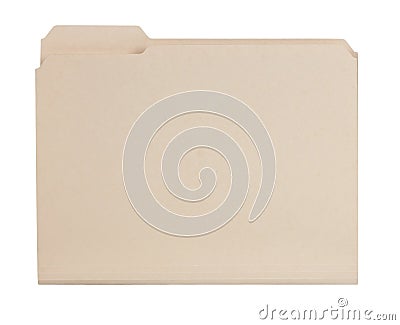 Manila File folder Stock Photo