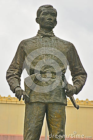 Andres Bonifacio statue at Manila Central Post Office in Manila, Philippines Editorial Stock Photo